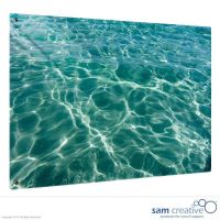 Whiteboard Glas Solid Wasser 50x50 cm