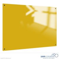 Whiteboard Glas Solid Kanarien Gelb 60x90 cm
